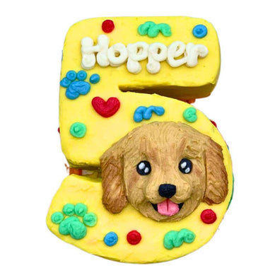 Number Cake with Portrait - 4 inches